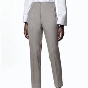 Zara High Waisted Pants Gray Small